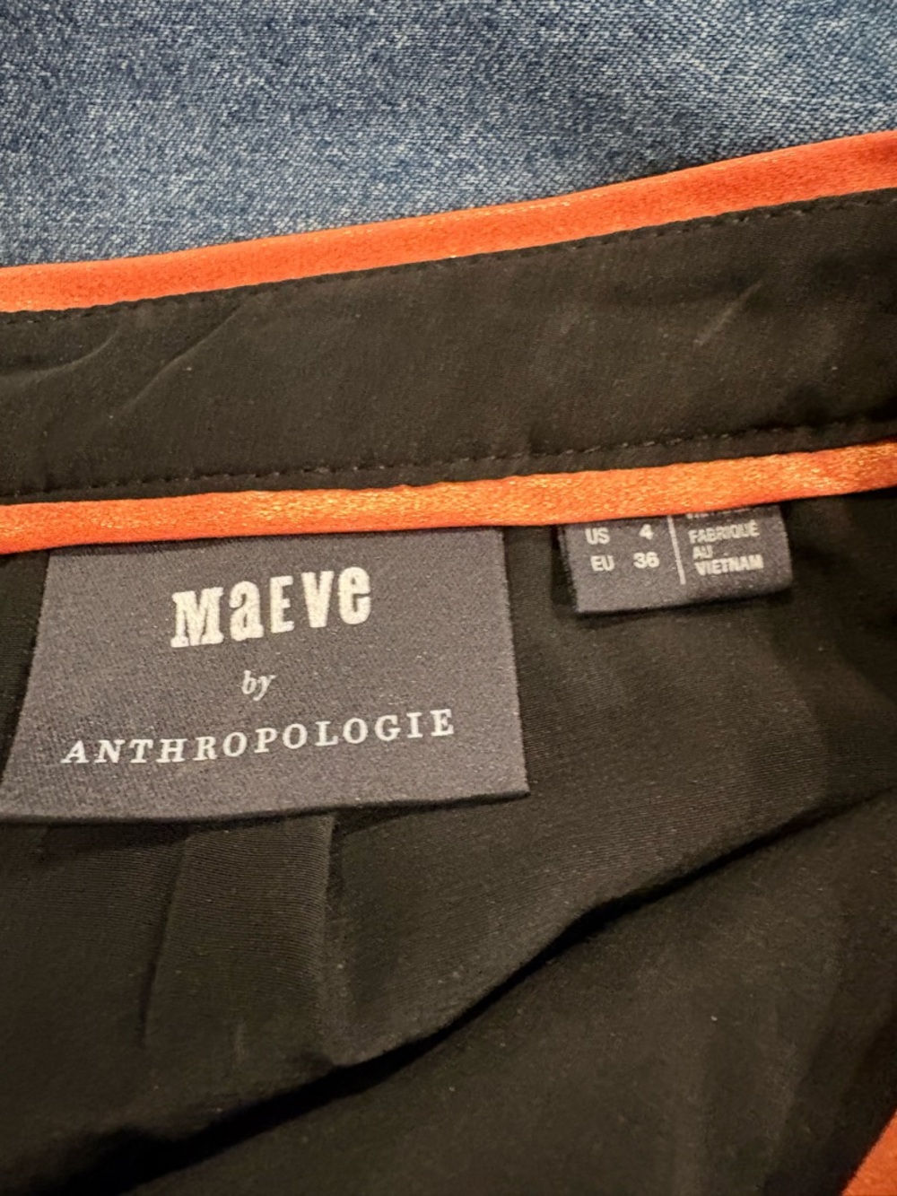 Anthropologie Maeve sequin zig-zag mini skirt sz 4 - Picture 4 of 7